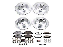 PowerStop Z36 Extreme Truck and Tow 6-Lug Brake Rotor and Pad Kit; Front and Rear (15-20 Tahoe, Excluding Police)