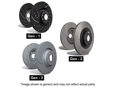 EBC Brakes GD Sport Slotted 6-Lug Rotors; Front Pair (19-23 Silverado 1500)