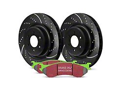 EBC Brakes Stage 3 Greenstuff 6000 6-Lug Brake Rotor and Pad Kit; Rear (07-13 Sierra 1500 w/ Rear Disc Brakes)