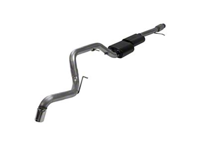 Flowmaster Force II Single Exhaust System with Polished Tip; Rear Exit (21-23 5.3L Yukon)