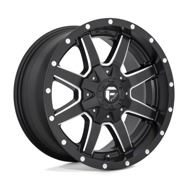 Fuel Wheels Maverick Matte Black Milled 6-Lug Wheel; 22x10; 10mm Offset (21-23 Yukon)