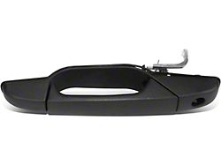 Exterior Door Handle with Keyhole; Textured Black; Front Driver Side (07-14 Yukon)