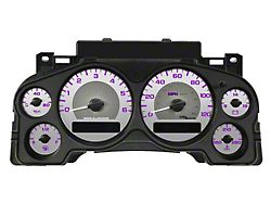 US Speedo Stainless Edition Gauge Face; MPH; Purple (07-13 Silverado 1500)