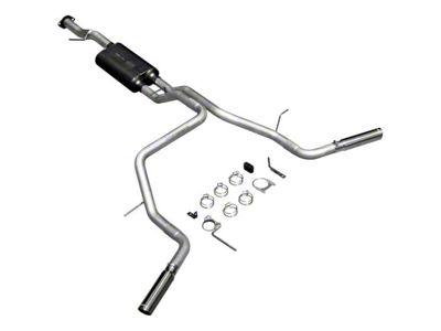 Flowmaster American Thunder Dual Exhaust System with Polished Tips; Side Exit (07-08 5.3L Yukon)