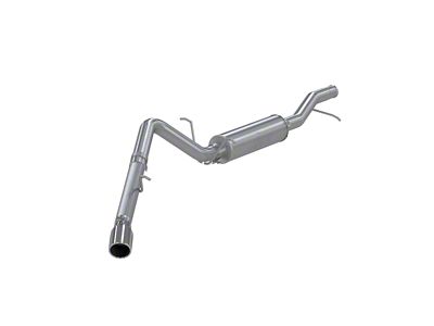 MBRP Armor Plus Single Exhaust System with Polished Tip; Side Exit (09-14 5.3L Yukon)