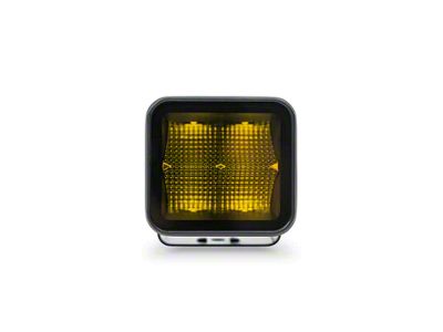 DV8 Offroad 3-Inch Elite Series LED Amber Pod Light; Flood Beam (Universal; Some Adaptation May Be Required)