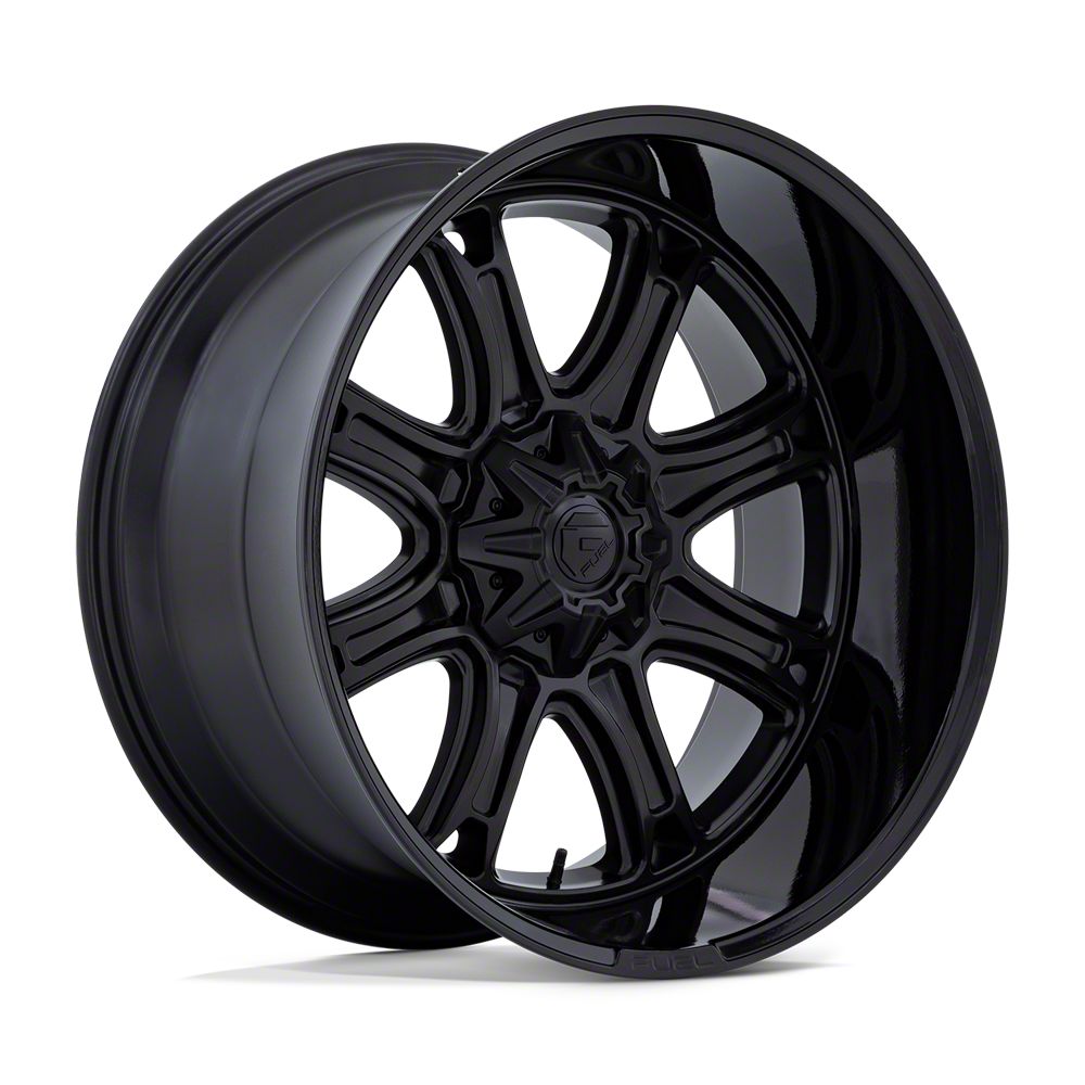 Fuel Wheels Sierra 1500 Darkstar Matte Black with Gloss Black Lip 6-Lug ...