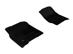 3D MAXpider KAGU Series All-Weather Custom Fit Front Floor Liners; Black (15-19 Sierra 2500 HD Double Cab, Crew Cab)