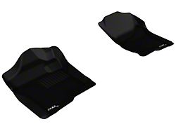 3D MAXpider KAGU Series All-Weather Custom Fit Front Floor Liners; Black (07-14 Sierra 2500 HD Extended Cab, Crew Cab)