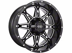 Impact Wheels 810 Gloss Black Milled 6-Lug Wheel; 17x9; 0mm Offset (99-06 Silverado 1500)
