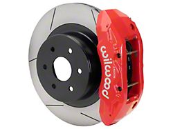 Wilwood Tactical Extreme TX4R Rear Big Brake Kit with 16-Inch Slotted Rotors; Red Calipers (99-18 Silverado 1500)