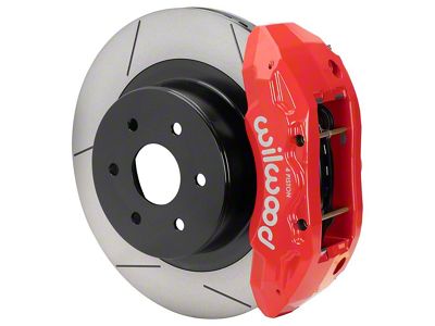 Wilwood Tactical Extreme TX4R Rear Big Brake Kit with 16-Inch Slotted Rotors; Red Calipers (07-20 Tahoe)