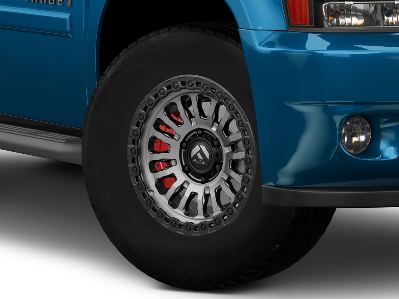 Fuel Wheels Yukon Rincon Matte Gunmetal with Matte Black Lip 6Lug