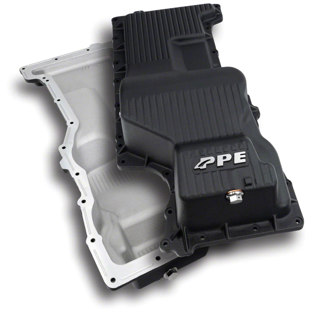 PPE Tahoe HeavyDuty Deep Cast Aluminum Engine Oil Pan; Black 114054020