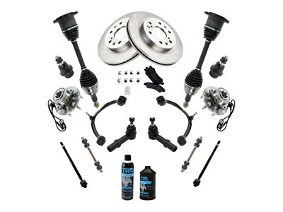 19-Piece Steering and Suspension Kit (07-13 Silverado 1500 w/ Stock Cast Iron Lower Control Arms)