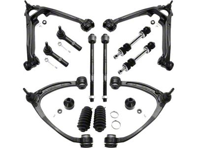 Front Control Arms with Sway Bar Links and Tie Rods (07-13 Silverado 1500 w/ Stock Cast Iron Lower Control Arms)