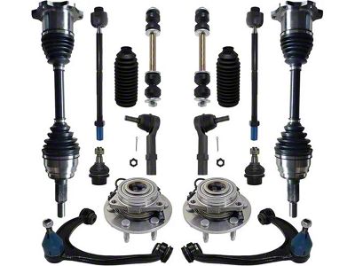 Front CV Axles with Wheel Hub Assemblies, Lower Ball Joints, Sway Bar Links and Tie Rods (07-14 4WD Yukon)