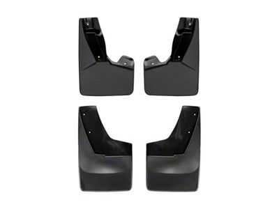 Weathertech No-Drill Mud Flaps; Front and Rear; Black (15-20 Tahoe w/ Power Retractable Running Boards)