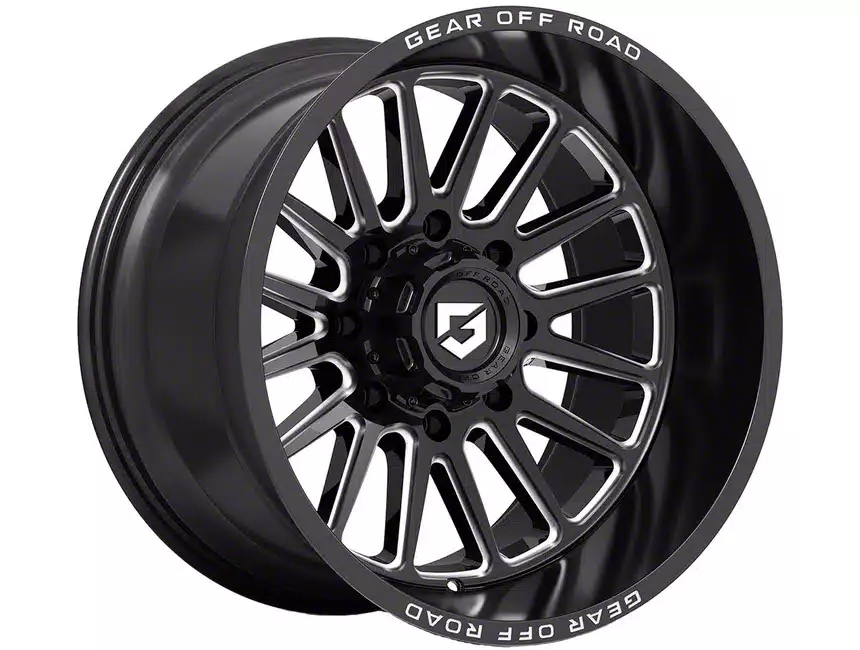 Gear Off-Road 22x10 Wheel Gloss Black 766B 6x135/6x5.5 -12mm Aluminum