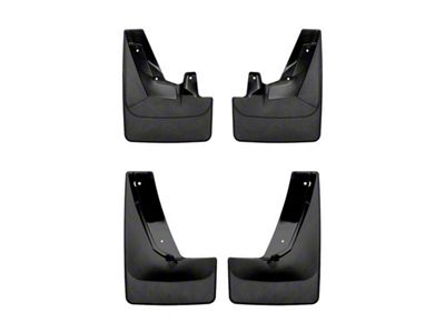 Weathertech No-Drill Mud Flaps; Front and Rear; Black (21-23 Tahoe w/ Stationary Running Boards)