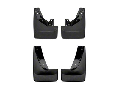 Weathertech No-Drill Mud Flaps; Front and Rear; Black (21-23 Tahoe w/ Power Retractable Running Boards)