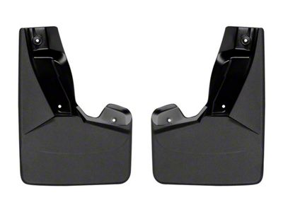 Weathertech No-Drill Mud Flaps; Front; Black (15-20 Tahoe w/ Power Retractable Running Boards)