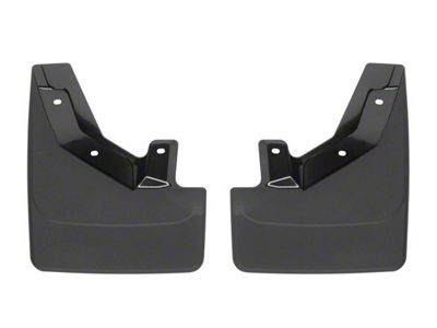 Weathertech No-Drill Mud Flaps; Front; Black (21-23 Tahoe w/ Power Retractable Running Boards)