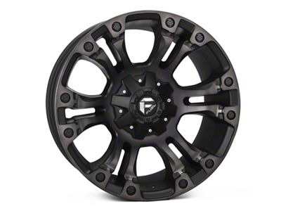 Fuel Wheels Vapor Matte Black Double Dark Tint 6-Lug Wheel; 17x9; 1mm Offset (07-14 Yukon)
