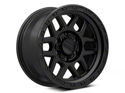 KMC Mesa Satin Black with Gloss Black Lip 6-Lug Wheel; 18x9; 18mm Offset (19-23 Ranger)