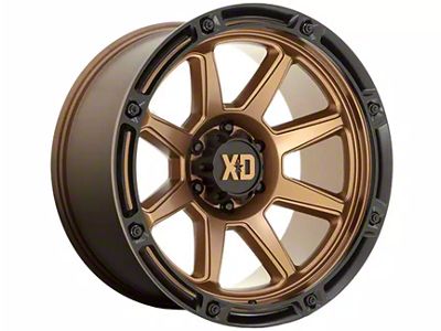 XD Titan Matte Bronze with Black Lip 6-Lug Wheel; 20x10; -18mm Offset (15-20 Yukon)