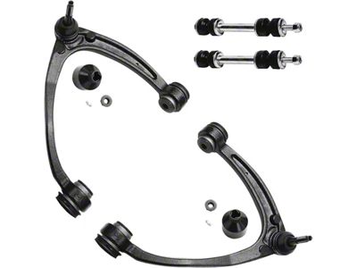 Front Upper Control Arms with Sway Bar Links (07-16 Silverado 1500 w/ Stock Cast Steel Control Arms)