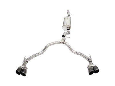 Corsa Performance Sport Dual Exhaust Systems with Black Tips; Rear Exit (21-23 6.2L Tahoe)