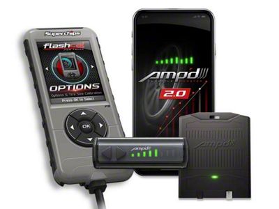 Superchips Flashcal and Amp'D 2.0 Throttle Booster Kit (18-19 6.2L Tahoe)
