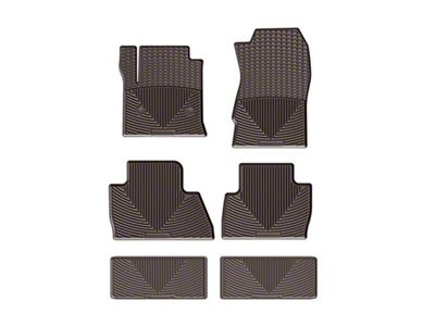 Weathertech All-Weather Front, Rear and Third Row Rubber Floor Mats; Cocoa (15-20 Tahoe)