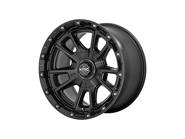 KMC Sync Satin Black 6-Lug Wheel; 17x9; 0mm Offset (07-14 Tahoe)