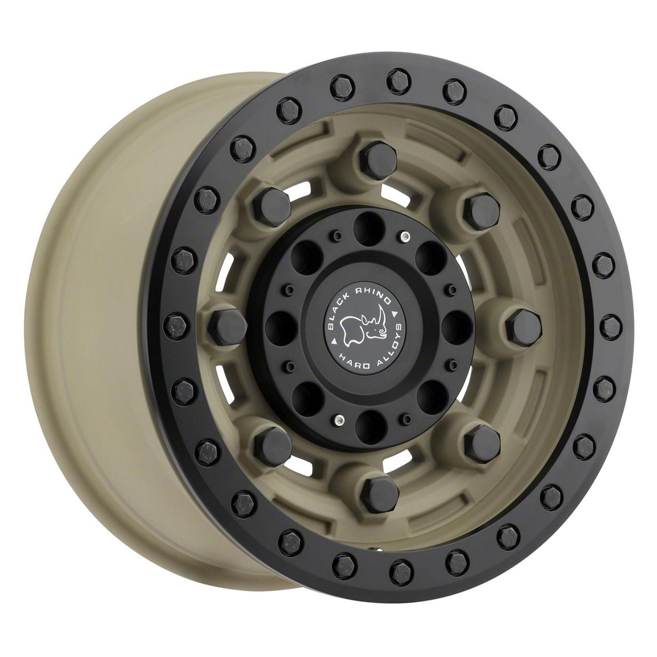 Black Rhino Garrison Beadlock Desert with Matte Black 6-Lug Wheel; 17x8.5; 0mm Offset (07-14 Tahoe)