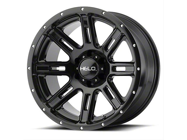HELO HE900 Gloss Black 6-Lug Wheel; 18x9; 0mm Offset (07-14 Tahoe)