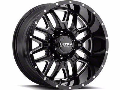 Ultra Wheels Hunter Gloss Black Milled 6-Lug Wheel; 20x9; 18mm Offset (21-23 Tahoe)