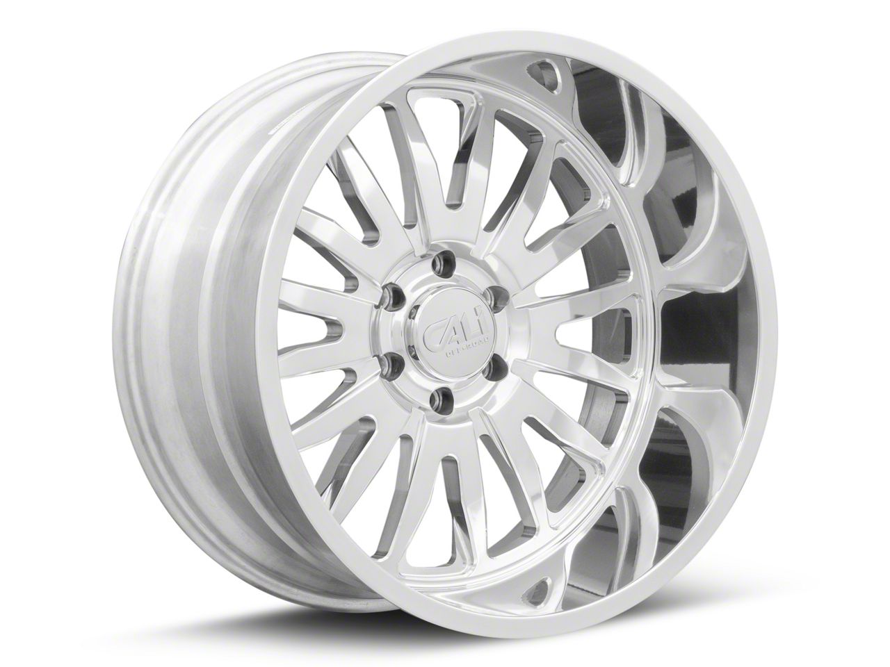 Cali Off-Road Summit Polished 6-Lug Wheel; 22x12; -51mm Offset (07-14 Tahoe)