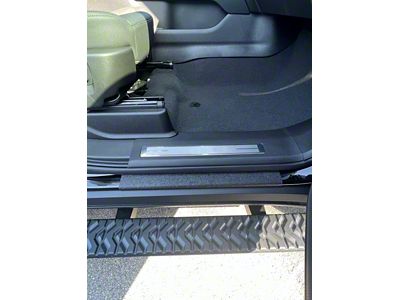 Front Door Sill Protection; Black (21-23 Tahoe)