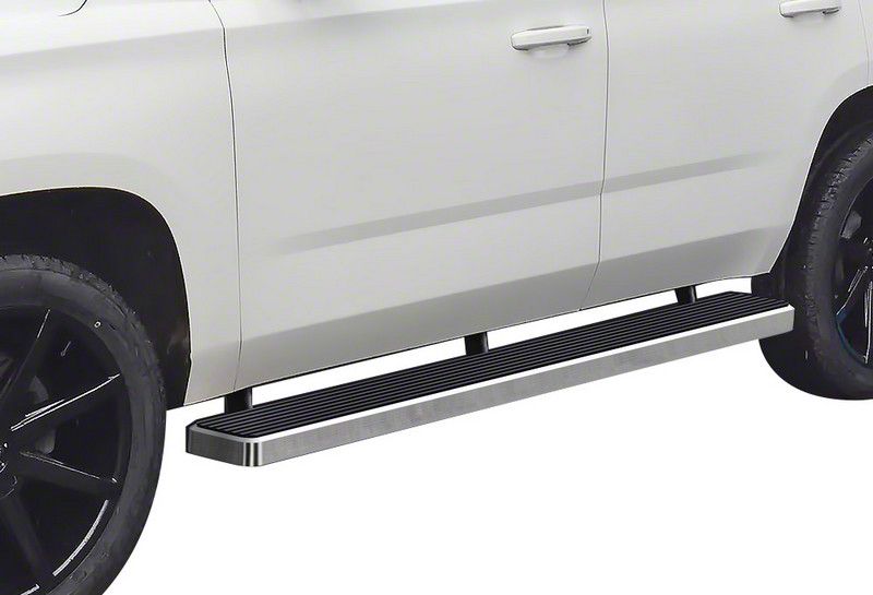 Yukon 6Inch iStep Running Boards; Hairline Silver (0720 Yukon w/o Z71