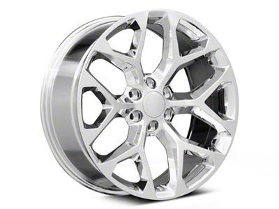 Strada OE Replica Snowflake Chrome 6-Lug Wheel; 22x9; 31mm Offset (19-23 Sierra 1500)