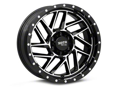 Moto Metal MO985 Breakout Gloss Black Machined 6-Lug Wheel; 20x9; 18mm Offset (07-13 Sierra 1500)