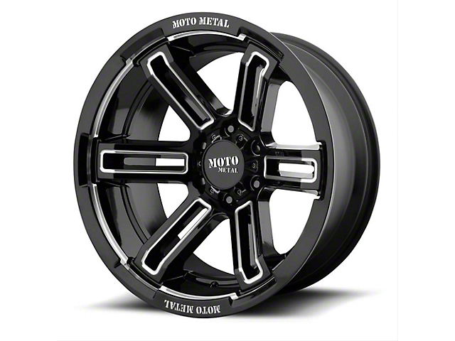 Moto Metal MO991 Rukus Gloss Black Milled 6-Lug Wheel; 20x9; 0mm Offset (07-14 Tahoe)