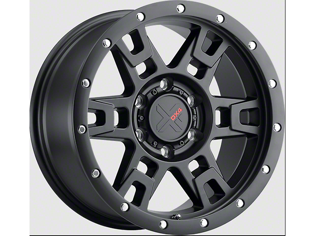 DX4 Wheels TERRAIN Flat Black 6-Lug Wheel; 18x9; 12mm Offset (15-20 Yukon)