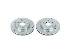 PowerStop Evolution Cross-Drilled and Slotted 6-Lug Rotors; Front Pair (21-23 Tahoe, Excluding Police)
