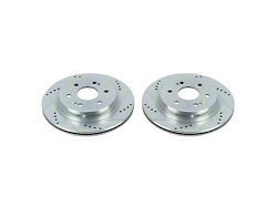 PowerStop Evolution Cross-Drilled and Slotted 6-Lug Rotors; Rear Pair (21-23 Tahoe)
