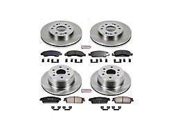 PowerStop OE Replacement 6-Lug Brake Rotor and Pad Kit; Front and Rear (08-14 Tahoe, Excluding Police)