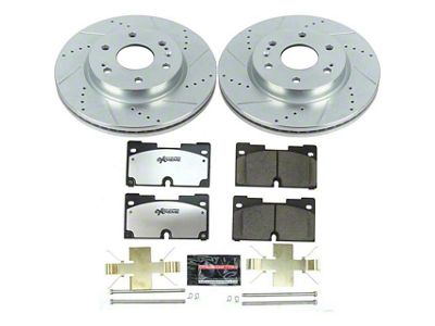 PowerStop Z36 Extreme Truck and Tow 6-Lug Brake Rotor and Pad Kit; Front (21-23 Tahoe, Excluding Police)