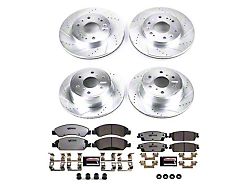 PowerStop Z36 Extreme Truck and Tow 6-Lug Brake Rotor and Pad Kit; Front and Rear (07-13 Silverado 1500 w/ Rear Disc Brakes)